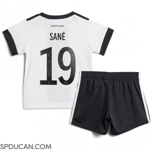 Dječji Nogometni Dres Njemačka Leroy Sane #19 Domaci SP 2022 Kratak Rukav (+ Kratke hlače)